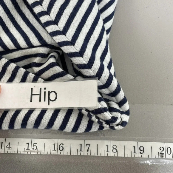 Club Monaco Dress A-Line Sleeveless Striped Blue Size 2 - Picture 15 of 15